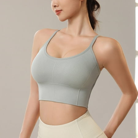 Elainilye Fashion Womens Wireless Bra Gathered Underwire Plus Size Extra-Elastic Underwire