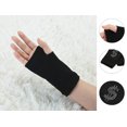 thumbnail image 2 of INSPIRE CHIC Women's Fingerless Gloves Thumb Hole Fall Wear Wrist Warmers 1 Pair Black-S Pattern One Size, 2 of 6
