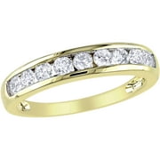 3/4 Carat T.W. Diamond 14kt Yellow Gold Semi-Eternity Anniversary Ring