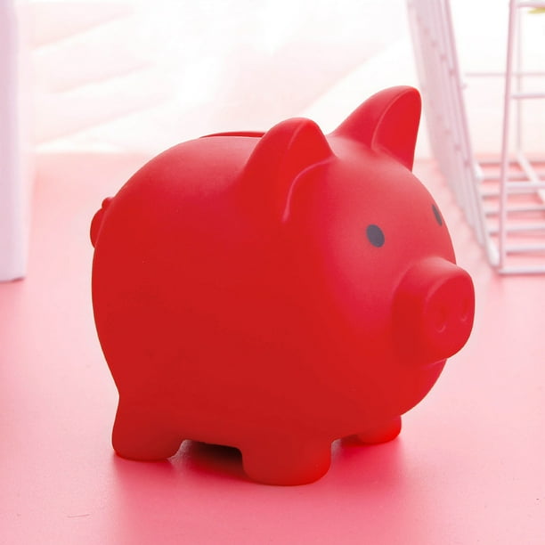 Cute Piggy Bank Cute Plastic Pig Money Bank Adultos Unbreakable Piggy Bank Pig Money Box Coin Bank Plastic Saving Coin Box para ninos ninas ninos oso de fresa Hogar Walmart en