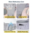 thumbnail image 5 of Mumgaroo Portabebés para recién nacidos y niños pequeños, 6 en 1, portabebés delantero y trasero, talla única, portabebés ajustable, portabebés para bebé con asiento de cadera, se adapta a recién naci, 5 of 5