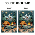 thumbnail image 4 of 30x45Rustic Outdoor Campfire Garden Flag Night Sky Motif Camping Yard Flag Nature-inspired Campground Banner for Backyard Camping, Outdoor Campfire Nights, Family Camping Trips, 4 of 9