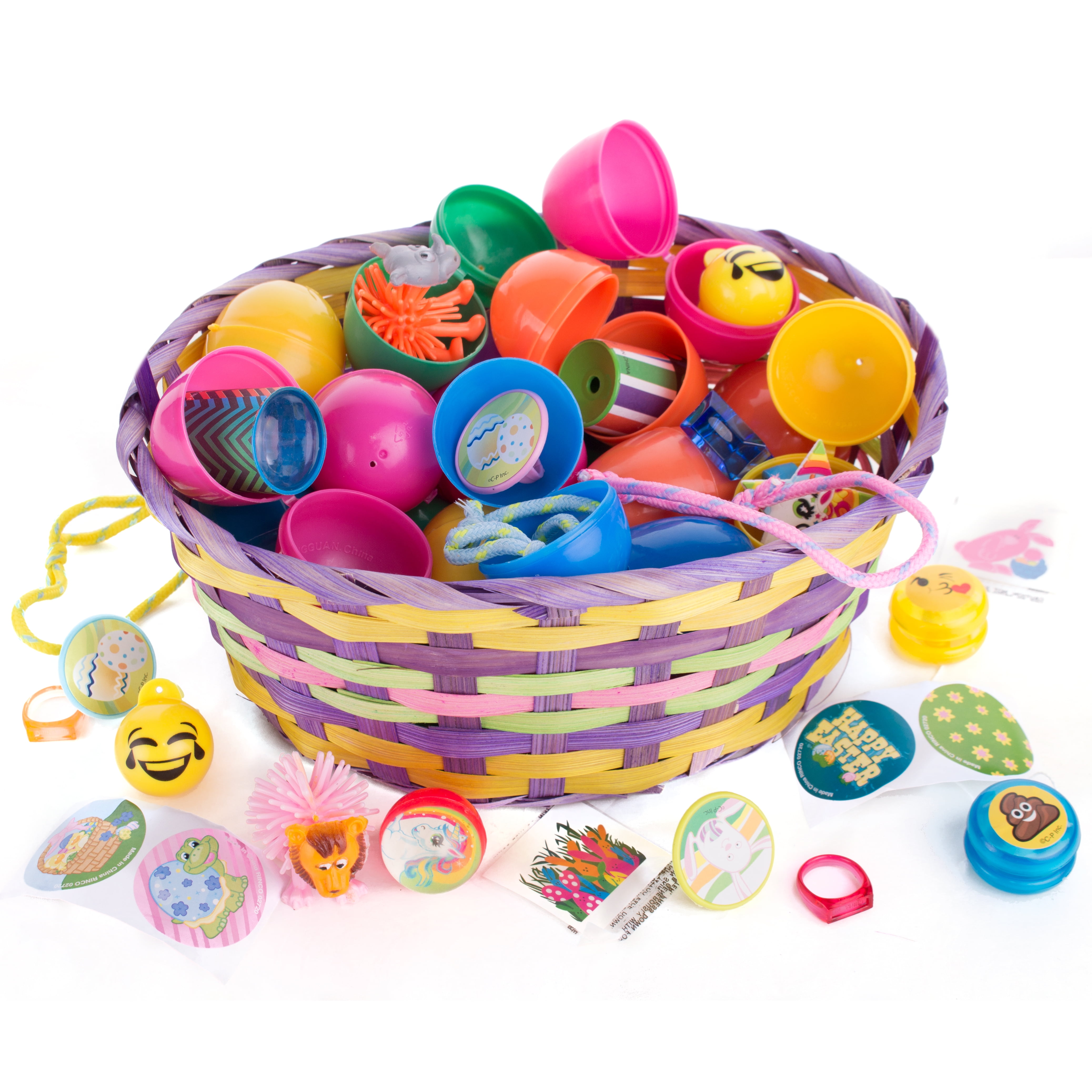 PREXTEX 3.5” Plastic Easter Eggs, 12Pcs - Pop It/Fidget Toys Stuffers, Easter G
