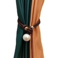 thumbnail image 1 of 2Pcs Curtain Strap Luxurious Magnetic Closure Adjustable Window Curtain Tieback Buckle Clip for Living Room, 1 of 10