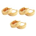 thumbnail image 1 of 3 pares de pendientes cruzados para hombre, adornos para las orejas, aros con bisagras, estilo exótico, roca esmerilada, exfoliante, joyería de Ropa, zapatos y accesorios Miscelánea dorado Minnieouse AP009691-02B, 1 of 6