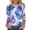 Multicolor#03, variant on 3/4 Sleeve Tops for Women Dressy Casual Summer Tie Dye Gradient Color Print T-Shirts Lightweight Comfy Floral Pattern Graphic Tunic Tees Blouse Multicolor#26 L