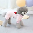thumbnail image 3 of Chaqueta de terciopelo de peluche BRILLAR para perros pequeños y mascotas 20*32cm Rojo Verde, 3 of 4