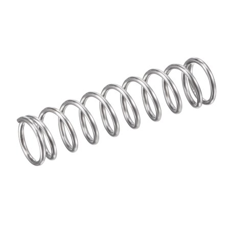 10 Ressorts De Compression Inox 304, 0.5x6x30mm, Argentés – Uxcell, Lot Neuf