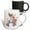 Multicolor, variant on 3drose, Pretty Floral Monogram Initial A, 11oz Two-tone Green Mug