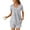 Gray, variant on Women's Pajamas Plus Size Under $10 Fashionable Printed Round Neck Short Sleeve Short Pant Home Clothing Set