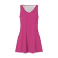 BZGTZT Womens Summer Dresses 2025 Loose V Neck Sleeveless Sundresses