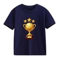thumbnail image 2 of Cethrio Boys T Shirts, Running Short Sleeve Casual Summer Kids Graphic Tees Navy Size 10-12, 2 of 6