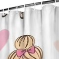 thumbnail image 3 of Ballet Princess Heart Pattern Shower Curtain 72"x84" ,Bathroom Decorative Shower Curtains Set with 12 Hooks,Modern Waterproof Washable Shower Curtain, 3 of 6