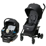 Angle View: Maxi-Cosi Mara XT Ultra Compact Travel System, Essential Black,