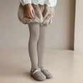 thumbnail image 5 of AHTJRT Girls Cable Knit Sparkle Leggings Kids Seamless Footed Striped Knit Stockings Warm Dancing Ballet Party Pantyhose Khaki 6-8 Years, 5 of 8