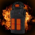 thumbnail image 2 of Heated Vest Women Usb Rechargeable 2 Heat Levels 11 Heating Zones Waterproof Electric Heated Jackets Heated Jacket Black M, 2 of 7