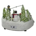 thumbnail image 5 of Northlight 9" Animated and Musical Lighted Christmas Skating Scene with Snowman, 5 of 5