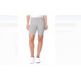 thumbnail image 3 of Polyester Women Leggings Solid Color High Durable Polyester Waist Replacement Elastic Breathable Exercising Yoga Pant Short Clothes Light Grey, 3 of 7