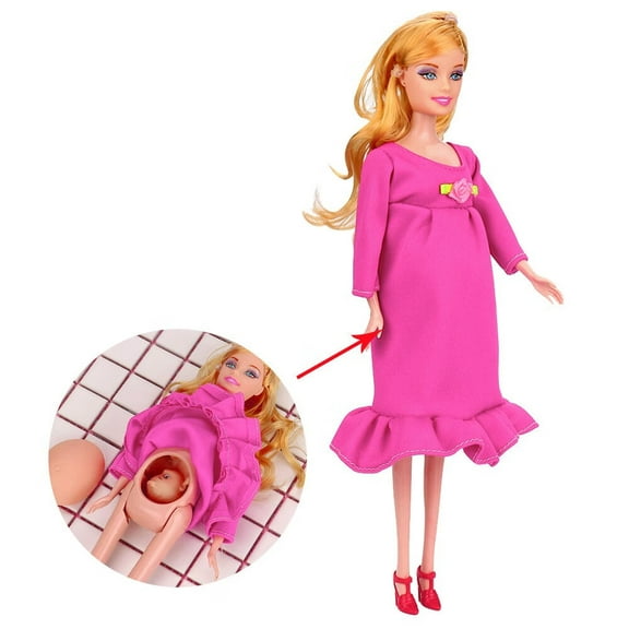 Zppruwei Real Pregnant Doll, Hot Pink