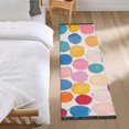 thumbnail image 3 of Yayeee Runner Rug for Bedroom 2'x6' Machine Washable Hallway Non Slip Mat, Watercolor Circles, 3 of 8
