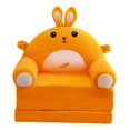 thumbnail image 1 of GUOOL Foldable Sofa Chair Cover Washable Sofa Covers Children Couch Backrest Slipcover Orange (Only Included Sofa Cover), 1 of 7