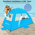 thumbnail image 3 of Venustas Dark Shelter Beach Tent for 3/4/6/8 Person, UPF 99+ UV Protection, Portable Sunshade, Easy Setup Beach Canopy with Carry Bag, 3 of 7