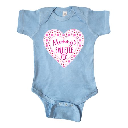 

Inktastic Mommy s Sweetie Pie with Pink Hearts Gift Baby Boy or Baby Girl Bodysuit
