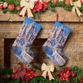 thumbnail image 6 of Salouo Majestic Fantasy Castle Print Christmas Decorations Stockings 1 Pack 18'' Xmas Stockings Holiday Stocking Personalized Farmhouse Decor for Home Family Party Tree, 6 of 7