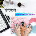 thumbnail image 3 of Aesthetic Japanese Cherry Blossom Desk Mat Cute Pastel Blue Color XL Sakura Gaming Mouse Pad Anime Mousepad for Women Desk Office Girl Gamer Cherry Blossoms Mouse Pads Fun Desktop Mat 31.5x11.8 in, 3 of 6