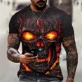 thumbnail image 2 of Camiseta Vintage 3D para hombre, Top holgado de manga corta con cuello redondo, informal y clásico, de gran tamaño, de verano, 2 of 4