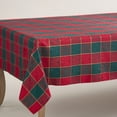 thumbnail image 4 of Saro Lifestyle Plaid Design Holiday Tablecloth, 4 of 4