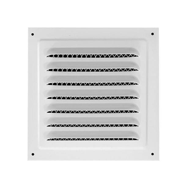 Rejilla de ventilación de aire, fácil instalación, resistente a la lluvia, con protección incorporada. Blanco