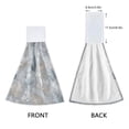thumbnail image 4 of 2 Pieces Bathroom Towels Kitchen Towels Velcro Hand Wipes Dish Cloths & Dish Towels Washroom Towels Face Towel Hand Wipes Frozen Fallen Leaves Design, 4 of 7