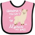 thumbnail image 3 of Inktastic Grandma's You Say Alpaca My Bags Boys or Girls Baby Bib, 3 of 4