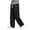 ZC Black, variant on Mens Baggy Sweatpants Y2K Straight Leg Pants Drawstring Streetwear Lounge Trousers Spring Fall Relaxed Fit Black L