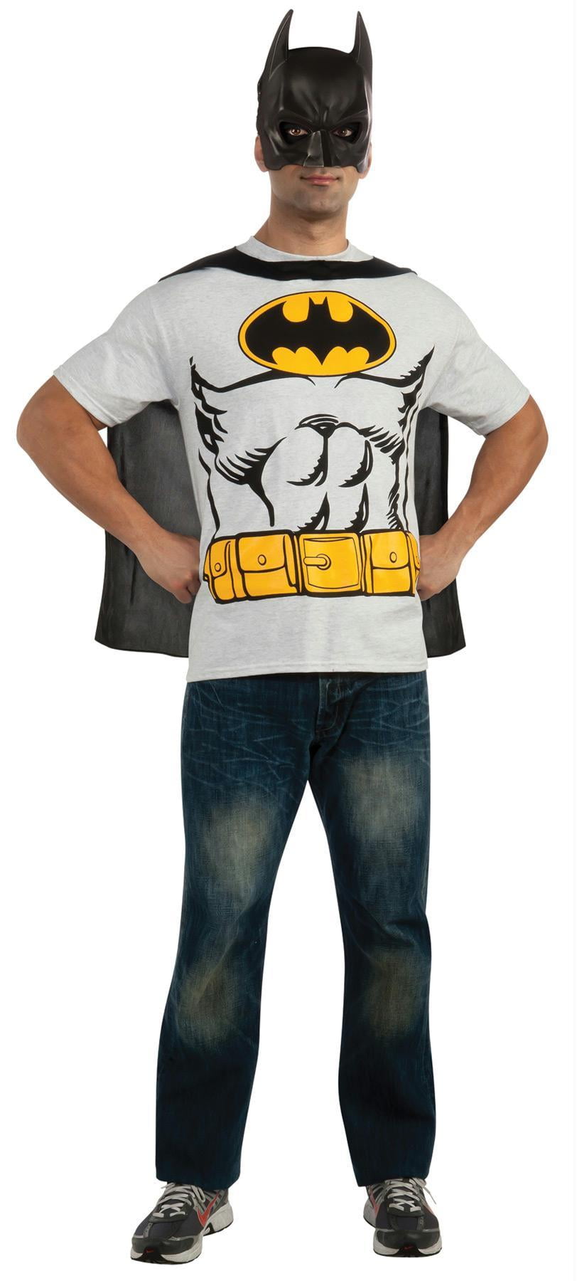 mens batman t shirt with cape