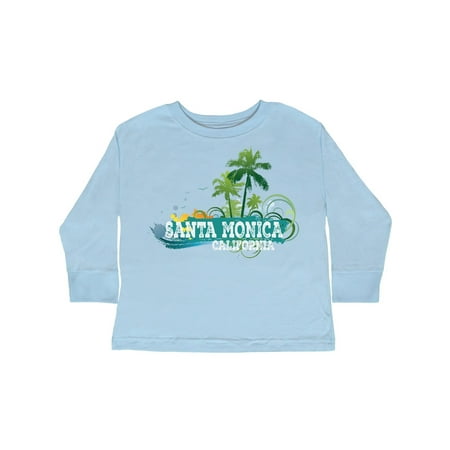 

Inktastic Santa Monica California CA Beach City Travel Gift Toddler Boy or Toddler Girl Long Sleeve T-Shirt