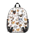 thumbnail image 3 of Dog Head and Dog Paw Print Backpack for School, Cute School Bag with Adjustable Shoulder Straps and Padded Back, 13.8"x11.4"x6", 3 of 5