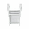 thumbnail image 6 of WestinTrends Ashore All-Weather Poly Lumber Adirondack Chairs, Foldable Modern Farmhouse Design, Outdoor Patio Seating, White, 6 of 11