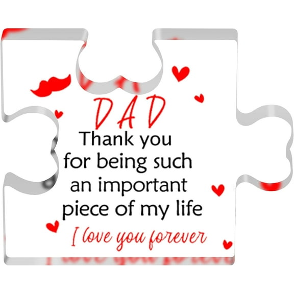 Gifts for Dad from Daughter Son Wife,Fathers Day Dad Gifts,Dad Birthday Gift Ideas,Unique Dad Gifts,Acrylic Block Desk Decorations