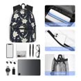 thumbnail image 4 of Disketp Lilies Flowers Mochila Ligera Clásica con Múltiples Bolsillos, Mochila Casual para Hombre y Mujer, Ideal para Escuela, Trabajo y Viajes, 4 of 6