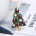 thumbnail image 2 of Broche navideño, broche de árbol de Navidad, broche de diamantes de imitación, regalo de fiesta para mujeres y niñas., 2 of 5