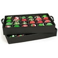 thumbnail image 6 of Northlight 2-Tray Red Christmas Ornament Storage Bag - Holds up to 48 Ornaments, 6 of 6