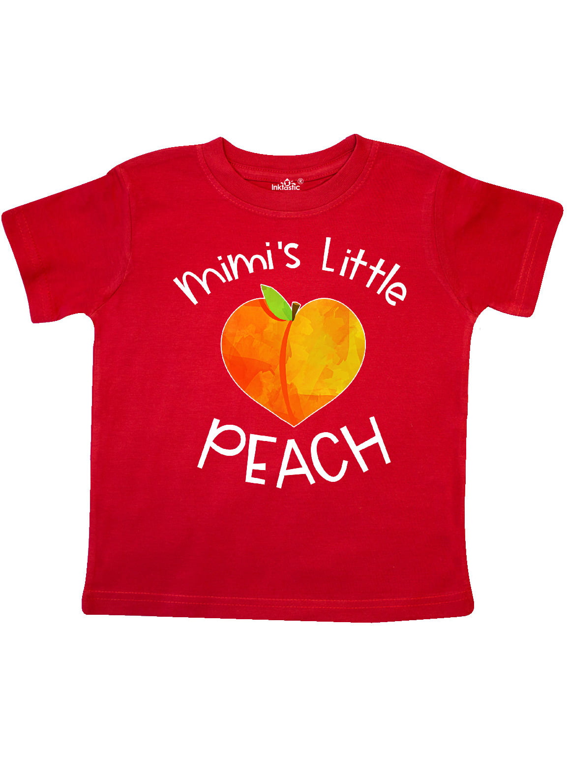 Mimi's Little Peach Cute Peach Heart Toddler T-Shirt - Walmart.com ...
