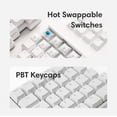 thumbnail image 5 of NocFree Wireless Ergonomic Split Mechanical Keyboard - Linear, Standard Version, 5 of 5