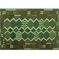 thumbnail image 1 of Ahgly Company Indoor Rectangle Oriental Turquoise Blue Traditional Area Rugs, 5' x 7', 1 of 4