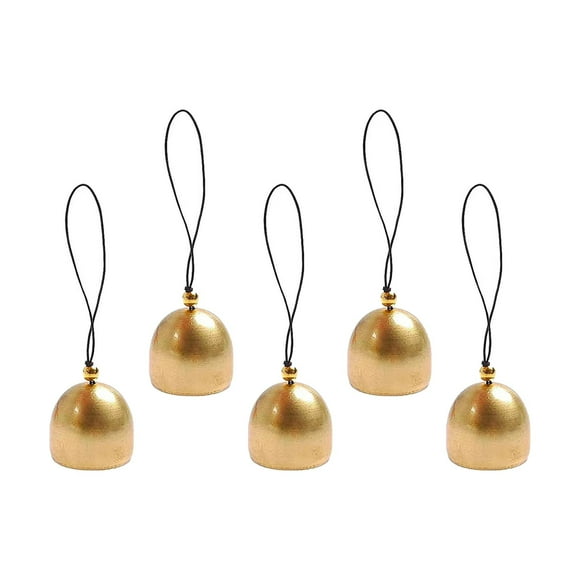 5x Campana de cobre perfecl Mini campana de Adornos navideños