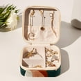 thumbnail image 6 of Squirrel Travel Portable Square Jewelry Box Earring Necklace Bracelet Holder Display Case Organizer Box, Decorative Jewelry Stand Storage Box, 6 of 6