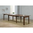 thumbnail image 5 of Simply Brook 62-134" Long Rectangular Extendable Dining Table Brown Solid Wood, 5 of 5