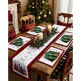 thumbnail image 6 of Red Plaid Placemats 4 pcs - Christmas Theme Placemats Double-Layered 12x18 Inches Decorative Washable Dinner Table Mats for Dinning Durable Chrismas Themed Table Mats, 6 of 6